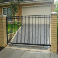 Conception de porte en fer à haute clôture en métal durable avec tôle galvanisée